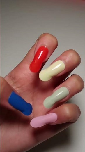 How to do your stick on gel nails at home! #nails #gelnailsathome #gelnails