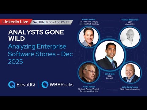 Analysts Gone Wild | Analyzing Enterprise Software Stories | Episode 41