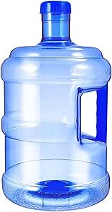 VICASKY 5L Water Bottle with Screw Cap BPA Free Food Grade Mineral Water Bottle Jug Easy Grip Carry Handle 5 Liters of Pure Water Bottle Mineral Water Bottle Portable Bucket with Handle