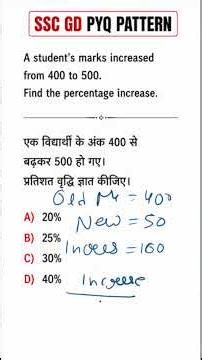 🔥 SSC GD Level Percentage Question | Can You Solve? 🤔