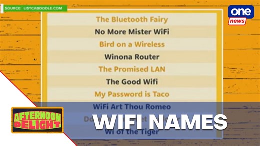 List of unique, clever Wi-Fi names #AfternoonDelight | I Saw The Signs: ‘Makiki-Wi-Fi’ edition. | ONE News