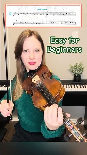 Beginner Violin 🎻 Folk Dance | Easy Beethoven | Online Lessons