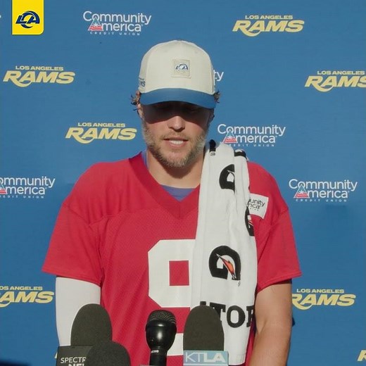QB1 is excited to be back ❣️ #rams #shorts