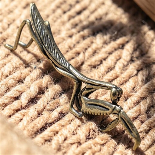 Praying Mantis Figurine Brass Insect Animal Statue Small Desk Decor Ornament - Etsy