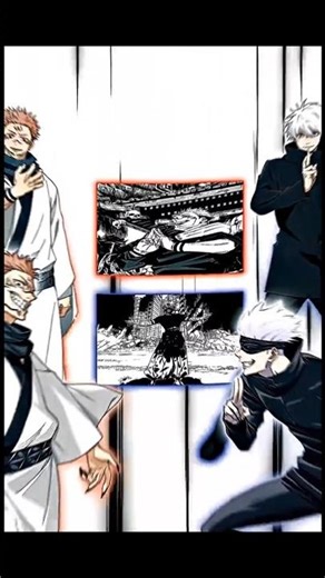 GOJO SUKUNA DOMAIN CLASH#anime #shorts