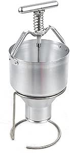 Manual Donut Depositor, 5L Dropper, Stainless Steel Dough Batter Dispenser, Mini Makers, 6 Thicknesses Adjustment, With Stand for Home & Commercial Use
