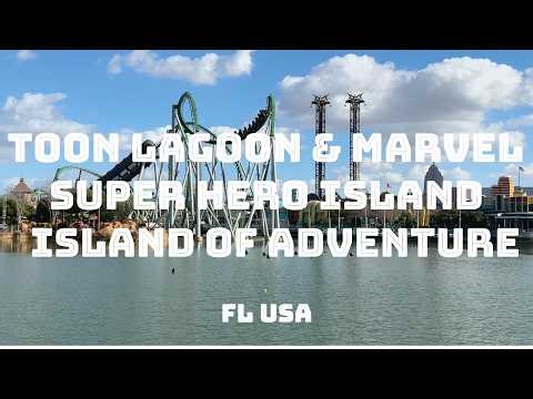 🇺🇸 USA | Universal Islands of Adventure Toon Lagoon & Marvel Super Hero Island, Spider-Man, Hulk