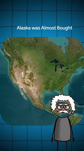 Alaska was almost bought #map #geography #unitedstates #facts #education