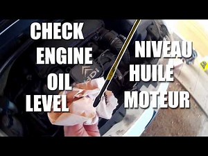 CITROEN Check Engine Oil Level / Vérifier niveau huile moteur peugeot