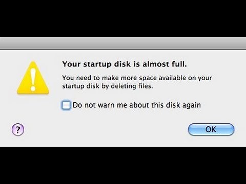 Your Startup Disk is Almost Full: How to get rid of error on Mac Computr