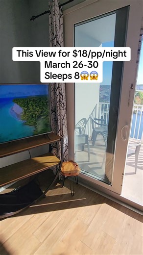 POV: You just realized paradise is cheaper than your Starbucks run ☕🌴 This view? $18 per person, per night — March 26–30 👀 Bring your crew, not your credit card anxiety 😂 Who’s booking first? Drop a ✈️ if you’re ready for this view!#BudgetBeachGoals #pcb #PanamaCityBeach #SpringBreakPCB #PanamaCityBeachVibes