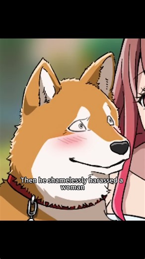 A man transfroms into a dog and harasses a beautiful woman #foryourpage #Anime #usa #Commentary
