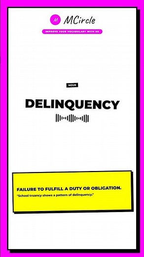 Learn English: What is Delinquency? | Vocabulary Shorts