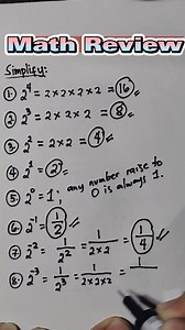 MATH REVIEW: SEE THE DIFFERENCE || Negative and Positive Exponent | Mathematics Tutorial