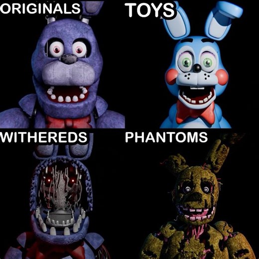 FNaF Movie ANIMATRONIC REACTIONS - Originals VS Toys VS Withereds VS Phantoms