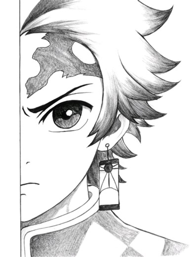 Tanjiro drawing