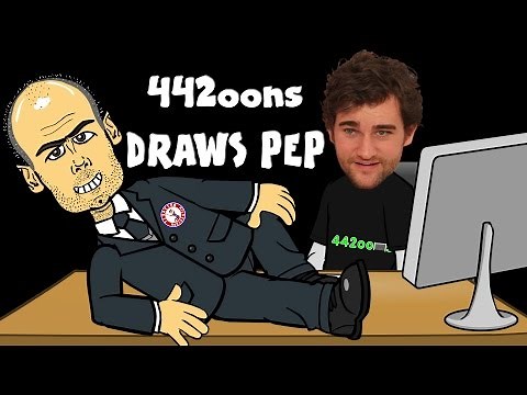 ✏️442oons Draws Pep - timelapse✏️ Football Cartoon