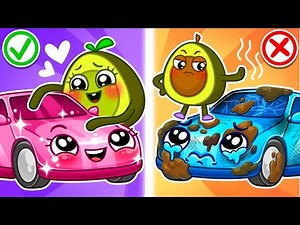 Helping Daddy Wash the Car 🚗💦 Funny Stories for Kids by Pit & Penny Learn and Grow 🥑