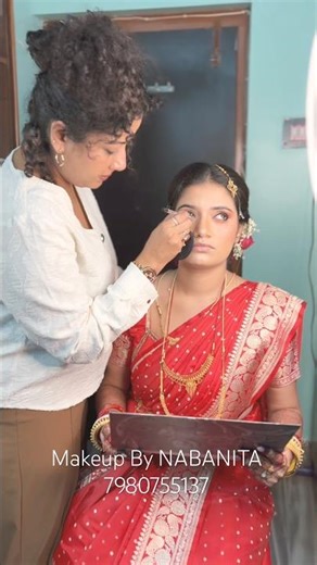 চোখেই লুকিয়ে মেকআপের জাদু #reels #bridalmakeup #makeupartist #bengalibride #makeup #eyemakeup