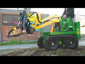 Kanga 7 Series Mini Loader with Rotating Log Grab Attachment