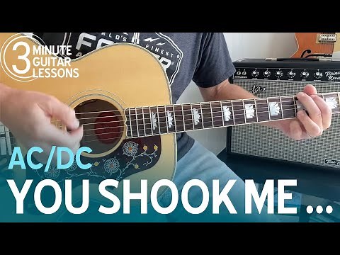 Learn You Shook Me All Night Long in 3 Minutes! Beginner Guitar Lesson (AC/DC)