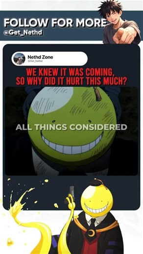 The Saddest Anime Goodbye Ever 💔 #shorts #anime #assassinationclassroom #phonk #aesthetic