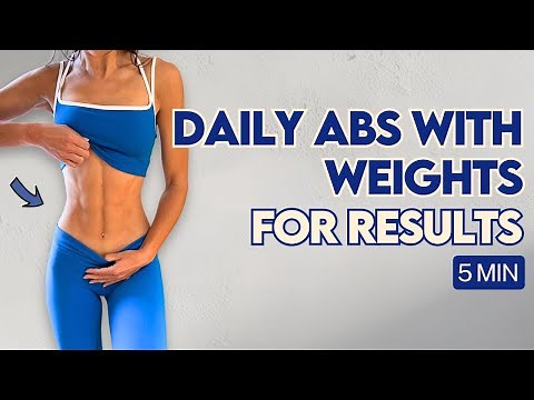 5 Min Abs Workout using Dumbbells with Lilly Sabri