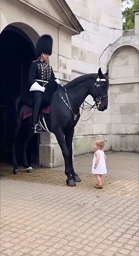 Child’s Magical Moment with Royal Guard Horse at Horse Guards Parade 🐎💂‍♂️ | London Short