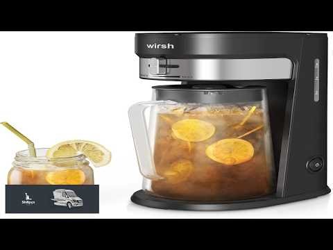 wirsh Iced Tea Maker with 3QT Pitcher Iced Coffee Maker with Strength