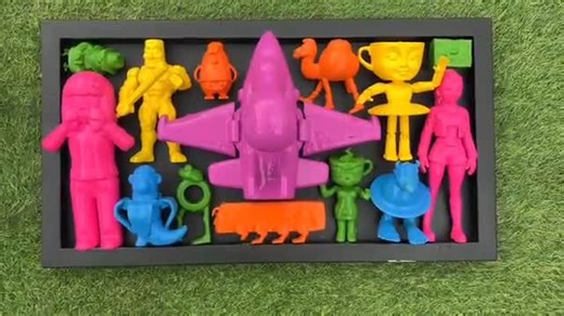 #satisfying video #paints toys color video