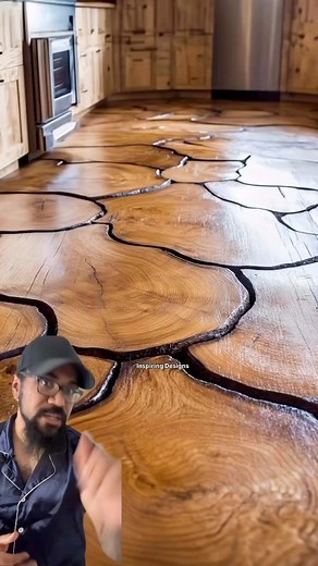 (Credit: inspiringdesignsnet on IG) #interiordesign #flooring #home #diy #resin #diy #floors #design | MarkChrispy