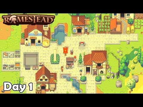 Day 1 in this ADDICTING New Open World Survival Game in Ancient Rome (Romestead Gameplay)