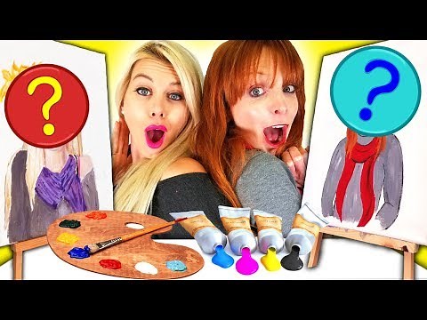 Friends Try Painting Each Other Challenge!!
