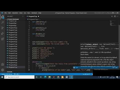 Python Program to Make a Simple Calculator using functions
