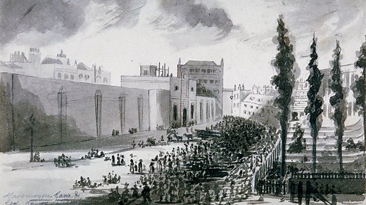 Behind the scenes of a Victorian-era public execution