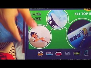 DVB-T2+S2 Video Broadcasting Satellite Receiver Set-up Box TV HDTV unboxing
