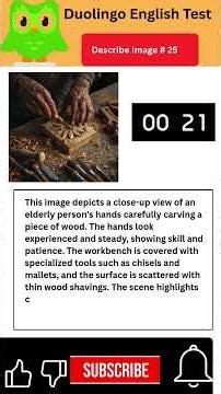 Describe Image #25 | Duolingo English Test Practice