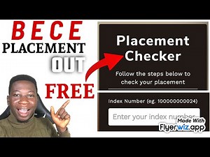 How to check BECE PLACEMENT 2024 | Free Checking
