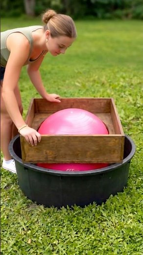I Built a Sink Using a Gym Ball 😮