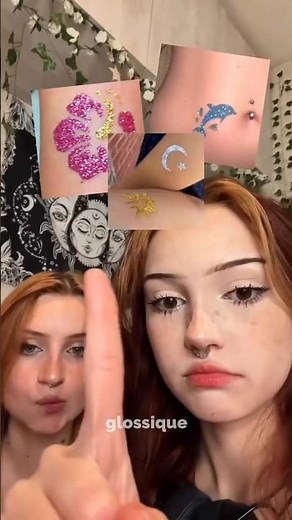How to do a diy glitter tattoo at home?#fypシ゚viral
