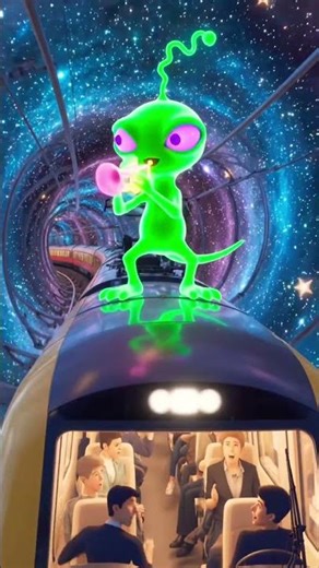 That alien song went crazy #cartoon #phonk