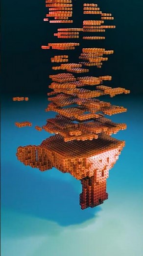 Tron Style Pixel Printing in Blender 3D