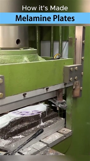 How Melamine Plates Are Made | Full Factory Process Revealed | Professional Skills | #shorts