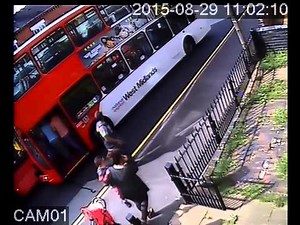 Dramatic CCTV footage of buses crashing into each other in Birmingham.