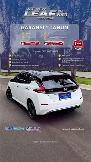 NISSAN LEAF EV TWO TONE AT 2024 2023 KM 10RB - B 1512 TNP