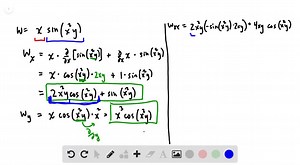 SOLVED:Find all the second-order partial derivatives of the functions. w=x sin(x^2 y)