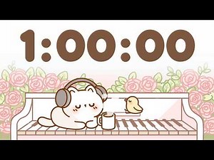 60 Minute Timer 🐱 1 Hr Study Timer for Classroom Focus
