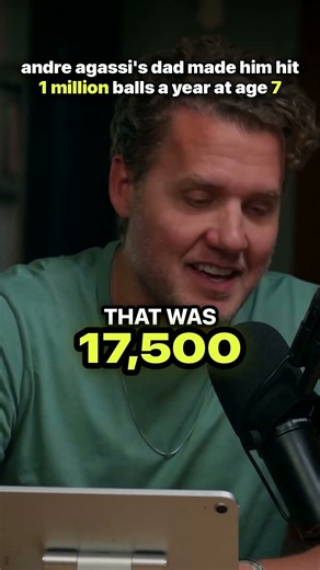 Andre Agassi's dad made him hit a million balls a year at age 7