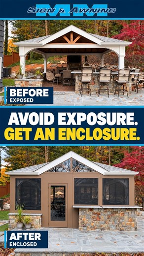 Open Pavilion to Protected Patio | Custom Enclosure Transformation