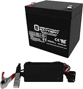 Mighty Max Battery 12V 5AH Battery Replaces Aegis 8000P Telephone Entry + 12V Charger